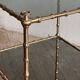 Three-tiered gilded brass bamboo selette by Maison Baguès