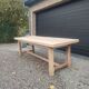 Large solid oak farmhouse table 2.45m