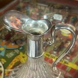 Silver metal decanter