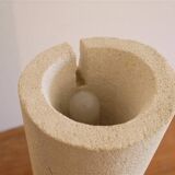 Vintage stone lamp in the style of Albert Tormos