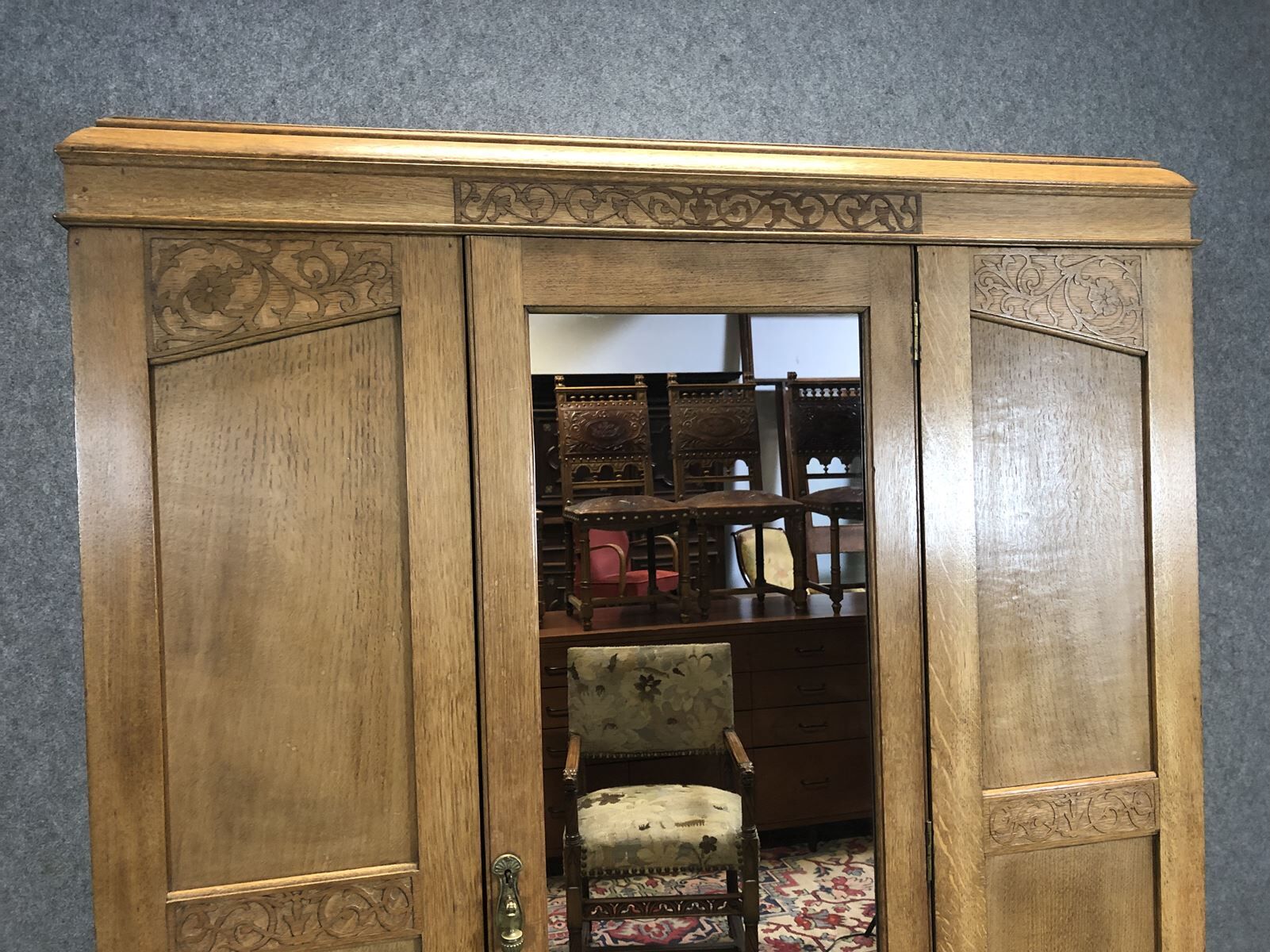 Blond oak closet - early 20th