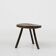 Tabouret tripode brutaliste en chêne français, vers 1850
