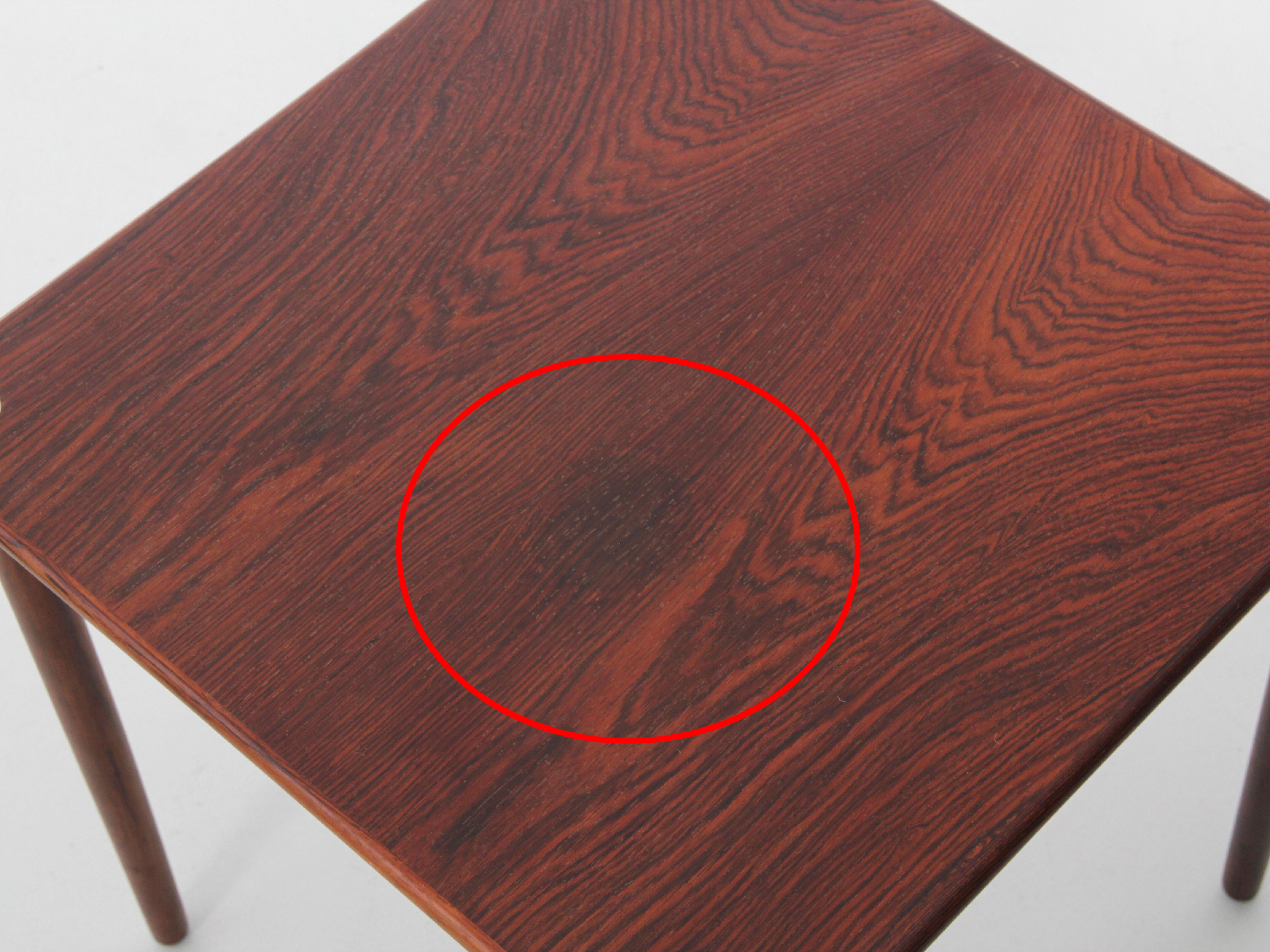 Rio's small rosewood side table