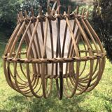 Vintage rattan chandelier