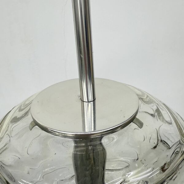 Lampe à suspension en verre Doria leuchten, années 1970
