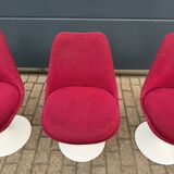 6 original vintage Knoll Tulip chairs by Eero Saarinen
