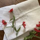 Cotton pillowcase with monogram MR