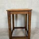 Brutalist side or plant table – oak