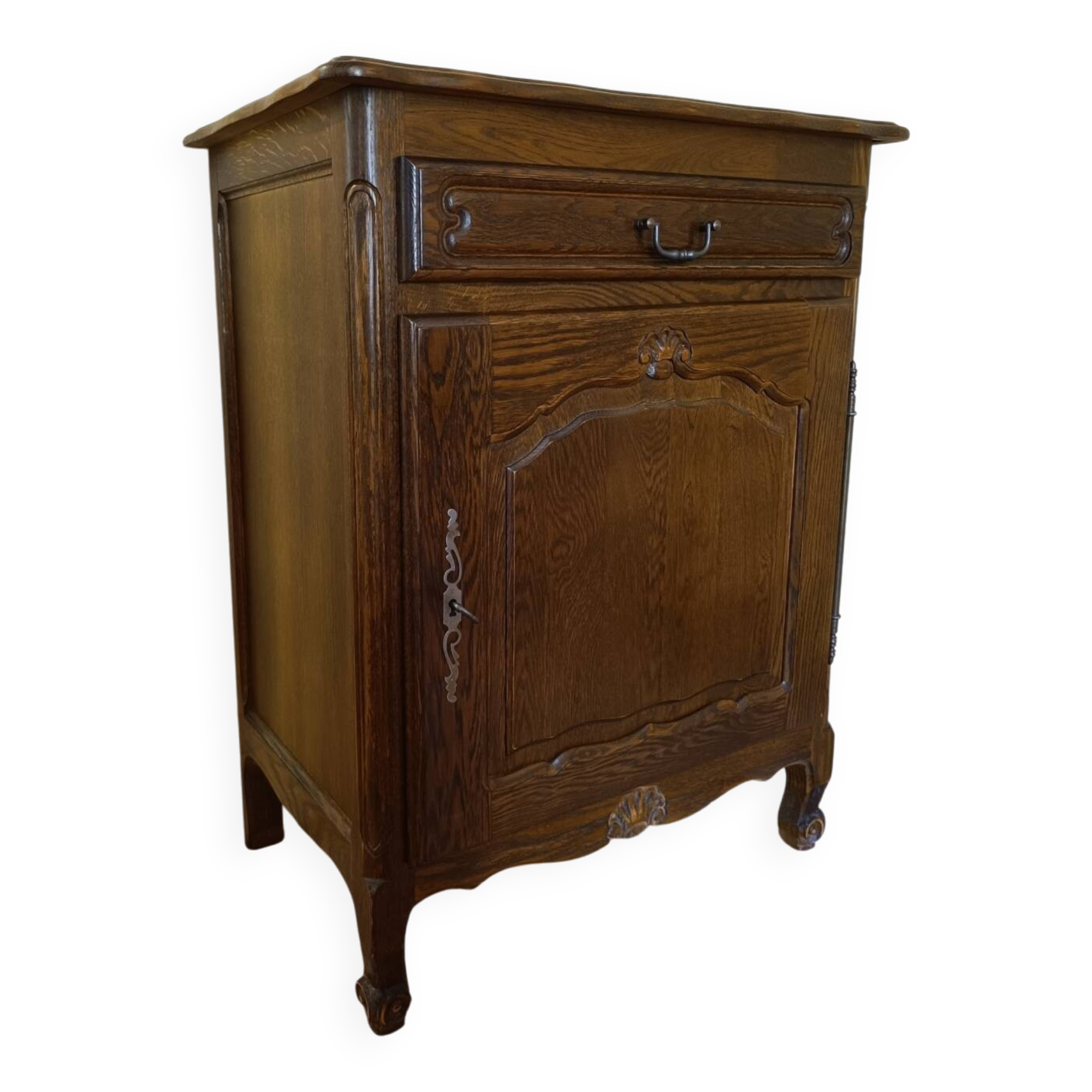 Petit buffet confiturier en bois massif vintage