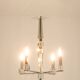 Lustre Moderniste en métal chromé. Circa 1940.