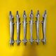 Vintage silver-plated dachshund knife rests – set of 6 – retro table decoration