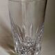Six vintage crystal juice glasses, three large, three medium