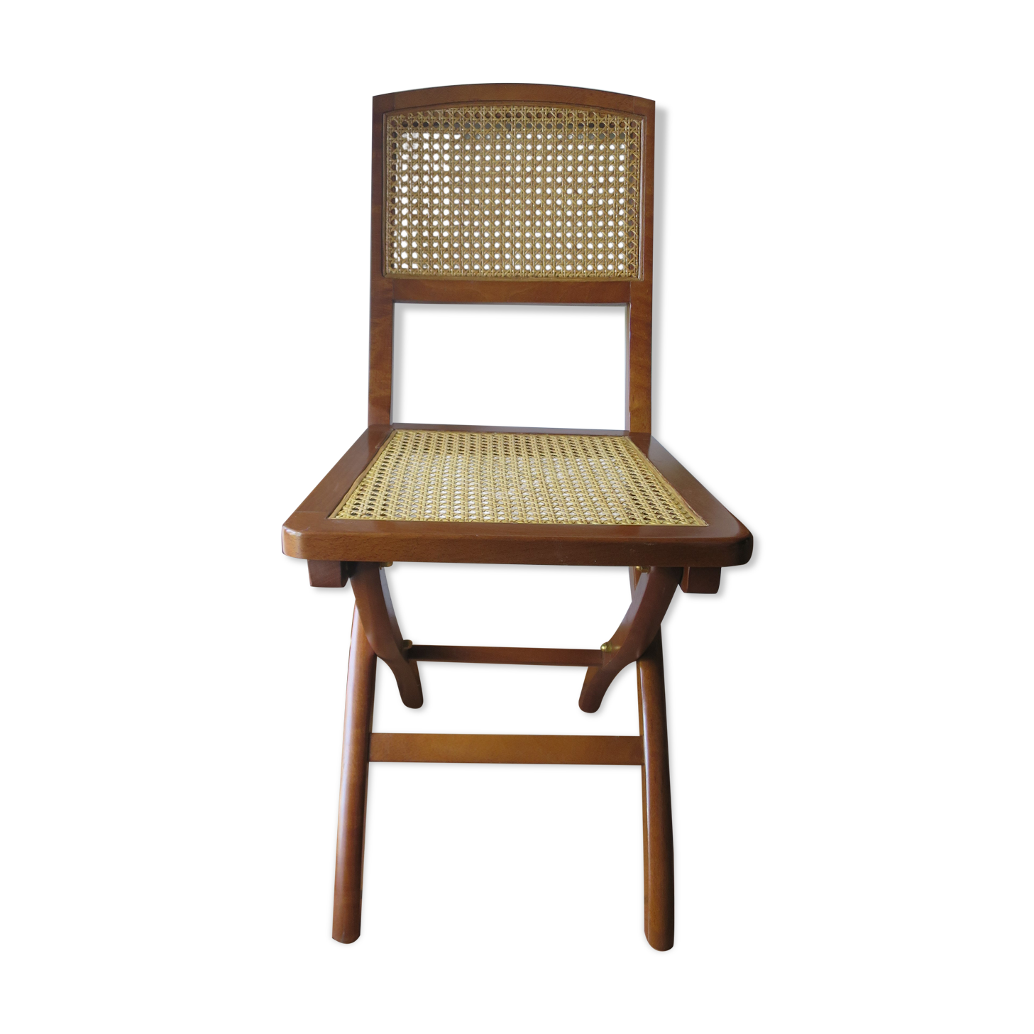 Classic folding chair solid wood made in France