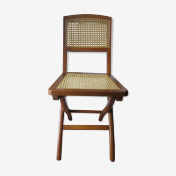 Classic folding chair solid wood made in France