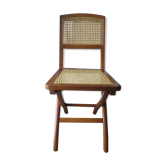 Classic folding chair solid wood made in France