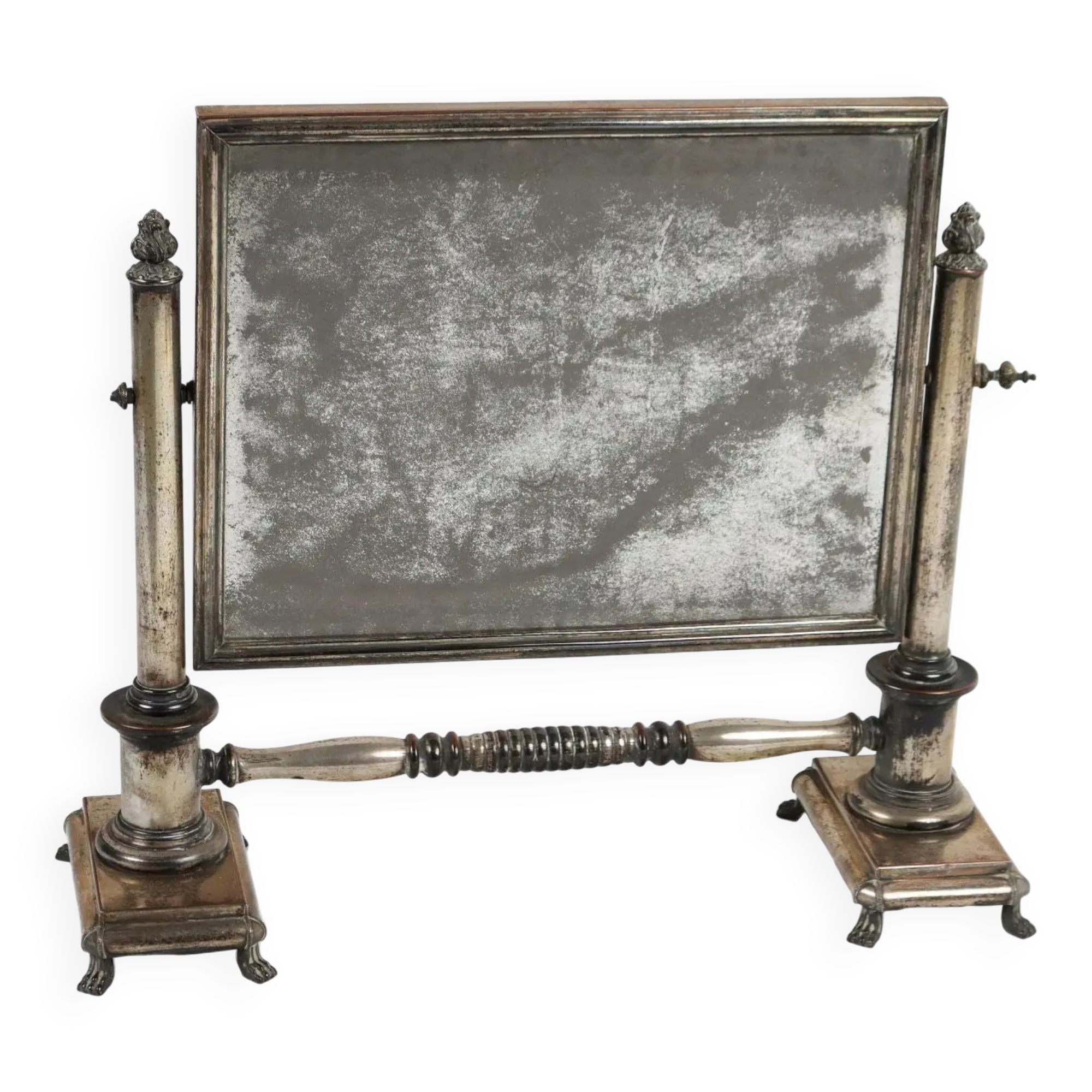 Silver-plated table mirror United Kingdom 19th Century