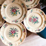 Service 6 plates Luneville collection lamp lamps
