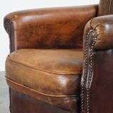 armchair made of sheep leather with a wonderful patina and good seating comfort