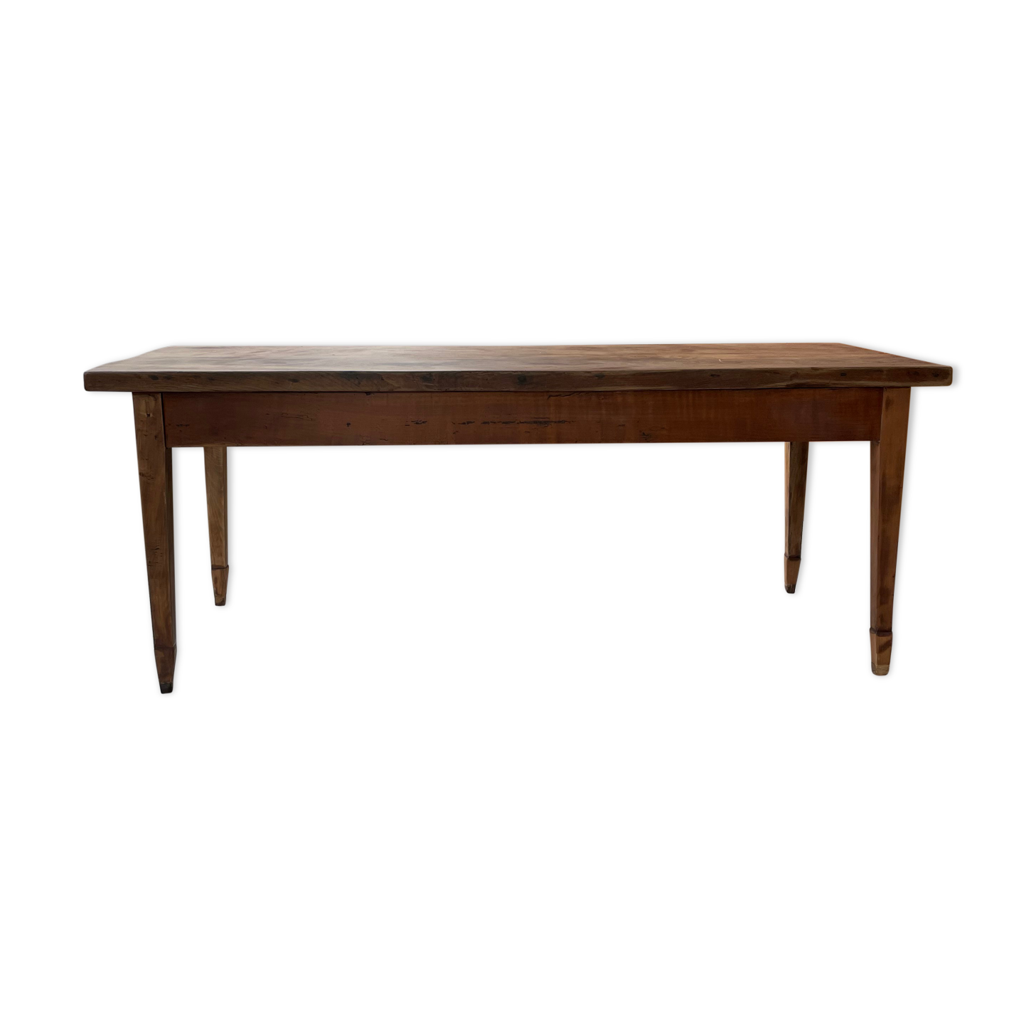 Farmhouse table in oak and walnut 2m