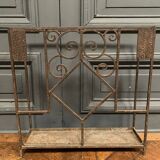 Art Deco umbrella stand in hammered ironwork 1930