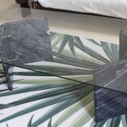 Ikea marble and glass coffee table 1980