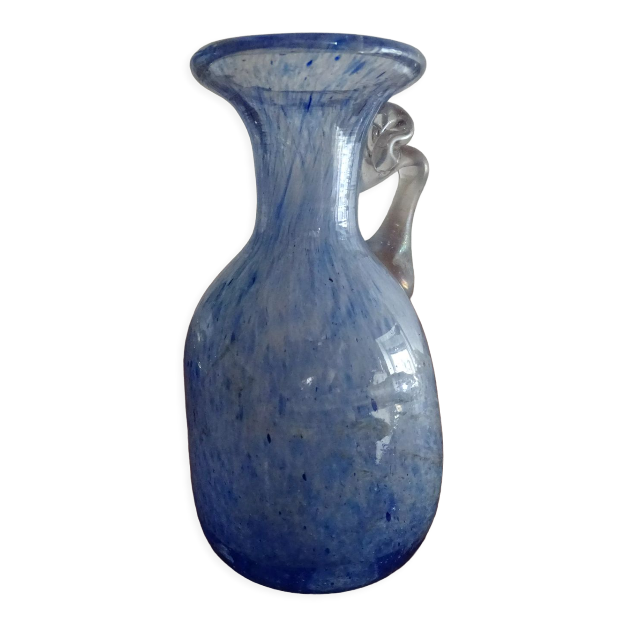 Miniature vase Scavo Seguso Vetri d'Arte iridescent glass Murano 1950