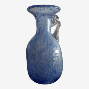 Miniature vase Scavo Seguso Vetri d'Arte iridescent glass Murano 1950