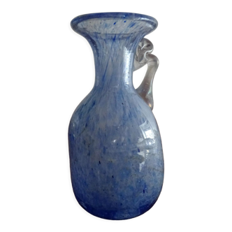 Miniature vase Scavo Seguso Vetri d'Arte iridescent glass Murano 1950