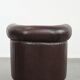 English style round leather club chair in very good condition