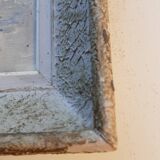 Old painting "Etretat upstream cliff"