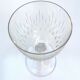 Lot of six crystal glasses cisele on foot has 6 odds France glasses