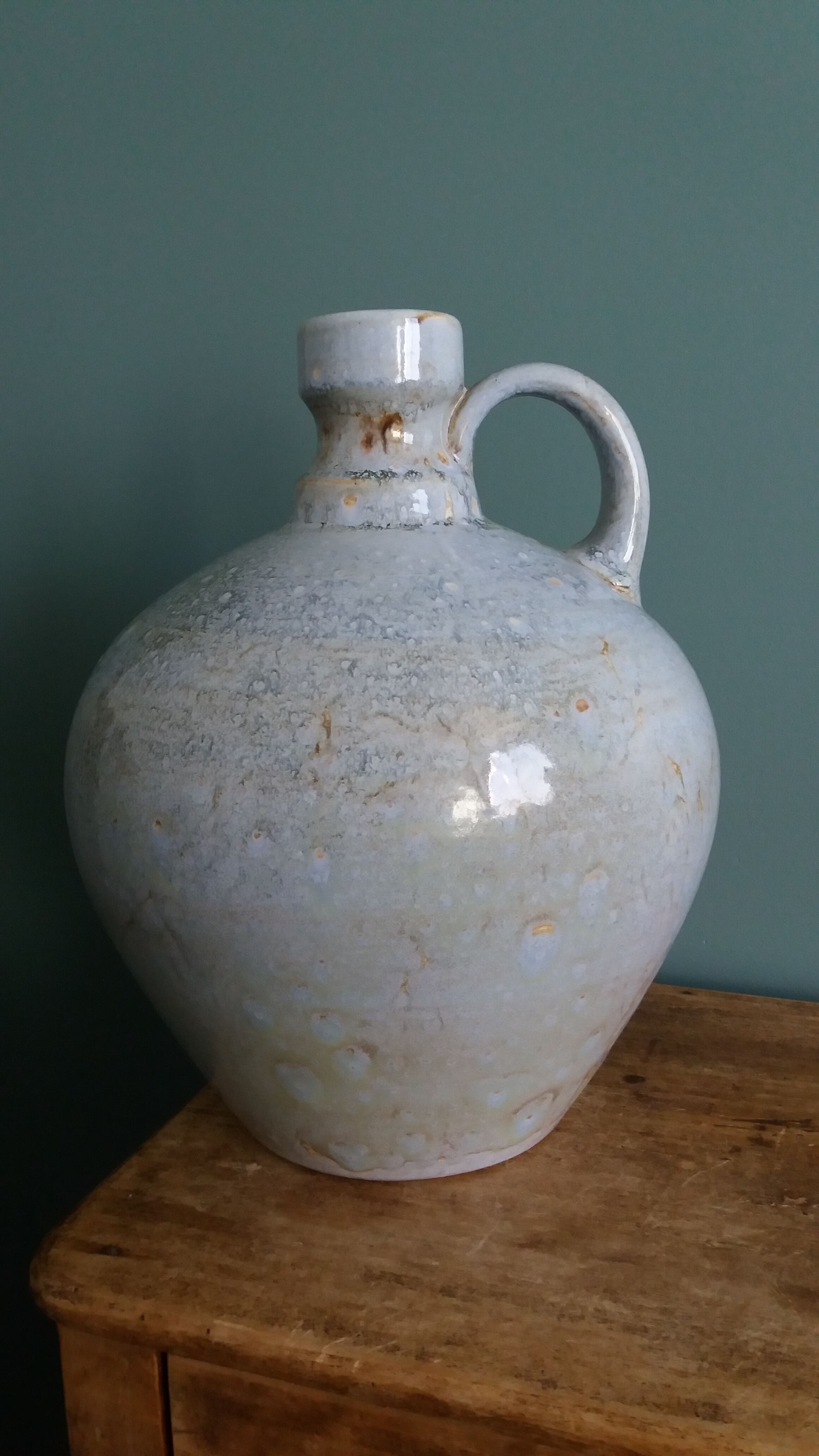 Ceramic vase jar signed Pierrefonds