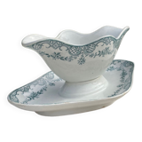 Sauce boat 1900 iron earth model Versailles St Amand
