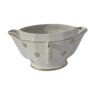 Lean fat saucière in earthenware
