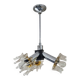 Sputnik Lamp in Murano Glass and Chrome by Mazzega, 1970s