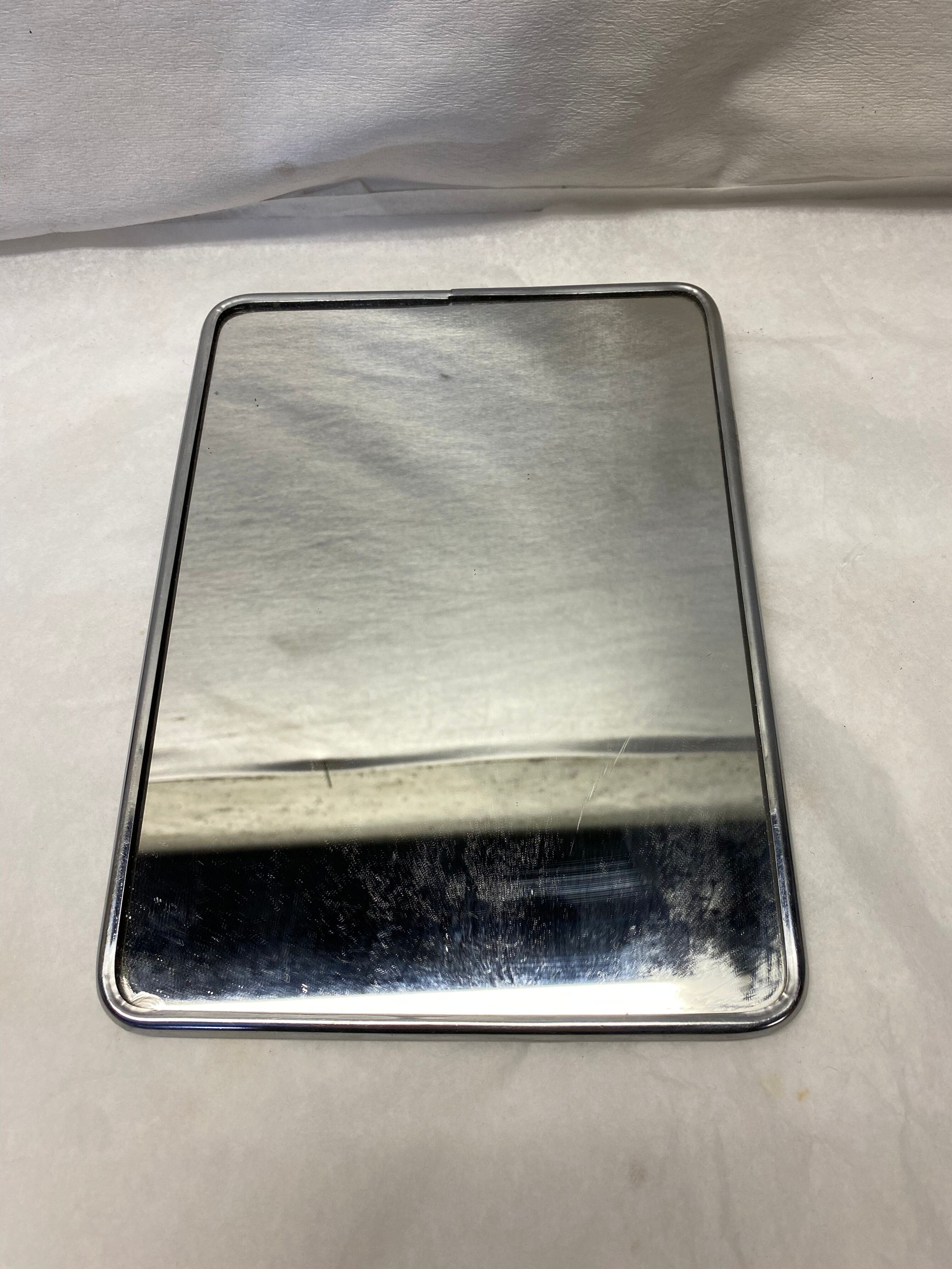 Metal barber mirror 24x18m