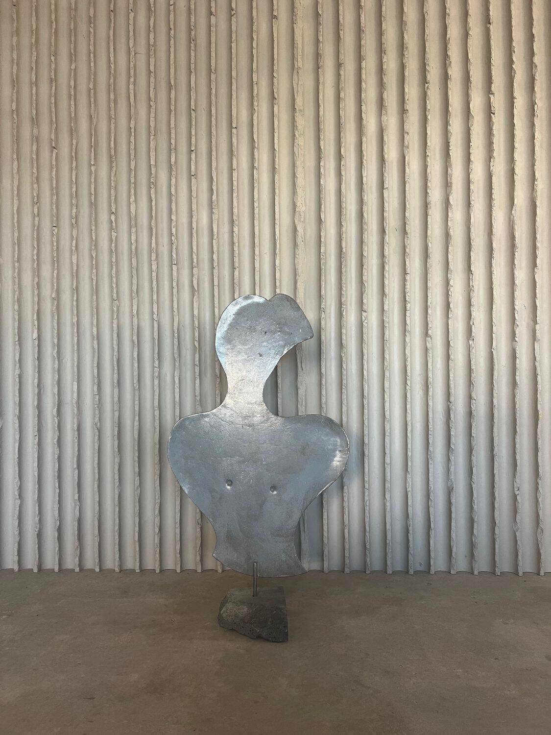 Large metal sculpture made by Italian artist Antonio Misuraca
