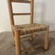 Children's chair in natural wood mulched