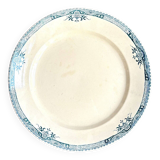 Longchamp round dish in iron earth, "Lily" service