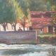 Painting on cardboard by Gustave Mouty (1870-1956) - Moulin de Giverny