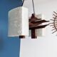Suspension scandinave en teck années 60