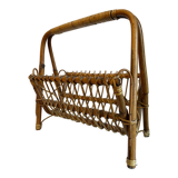 Rattan magazine holder