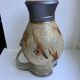 Very large pitcher / ceramic pitcher / glazed pottery 60s-70s signed