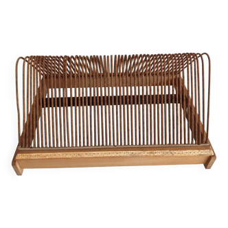 Wooden vinyl holder for 33 rpm/vintage 50s-60s