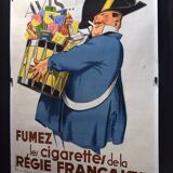 Poster "Smoke the cigarettes of the French Board" - 1935