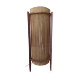 Teak and string lamp