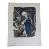 Illustration of the nativity Entry into the sheepfold
