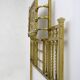 Art Nouveau Italian Brass Double Bed, Early 1900s