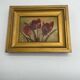 Peinture , huile sur toile, fleurs, tulipes, signé,