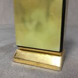 Collector table lighter sarome vintage electric gold metal & alabaster n°2